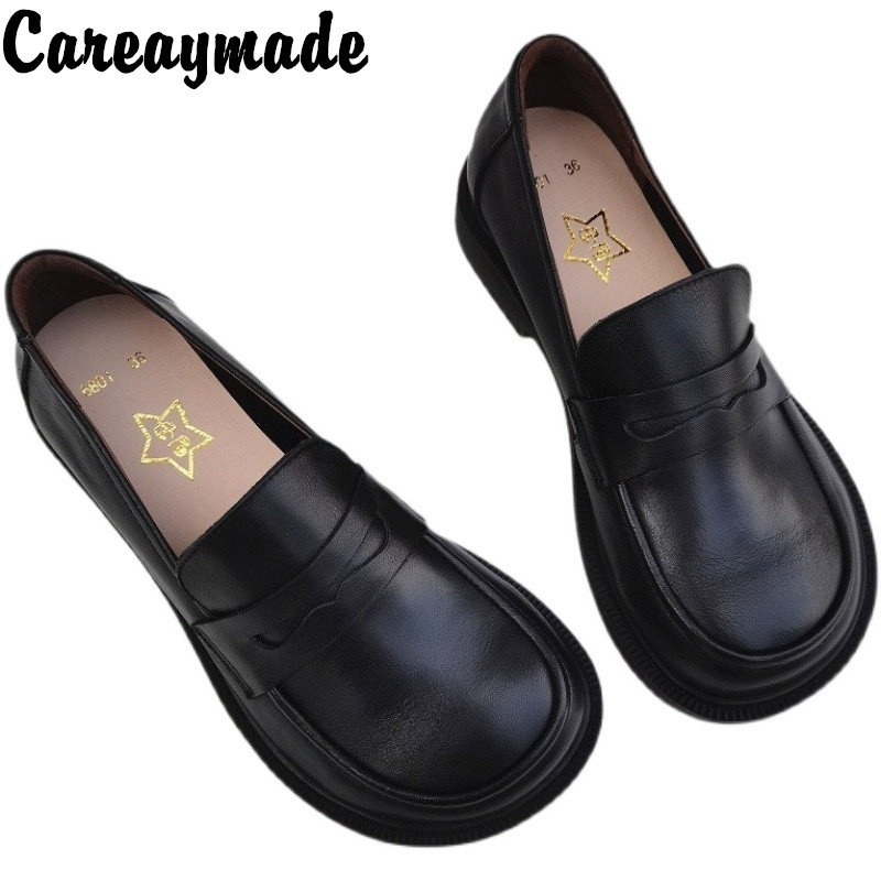 Men'S Shoes To Women'S - Careaymade-gündelik kadın ayakkabısı Oxford ayakkabı üzerinde