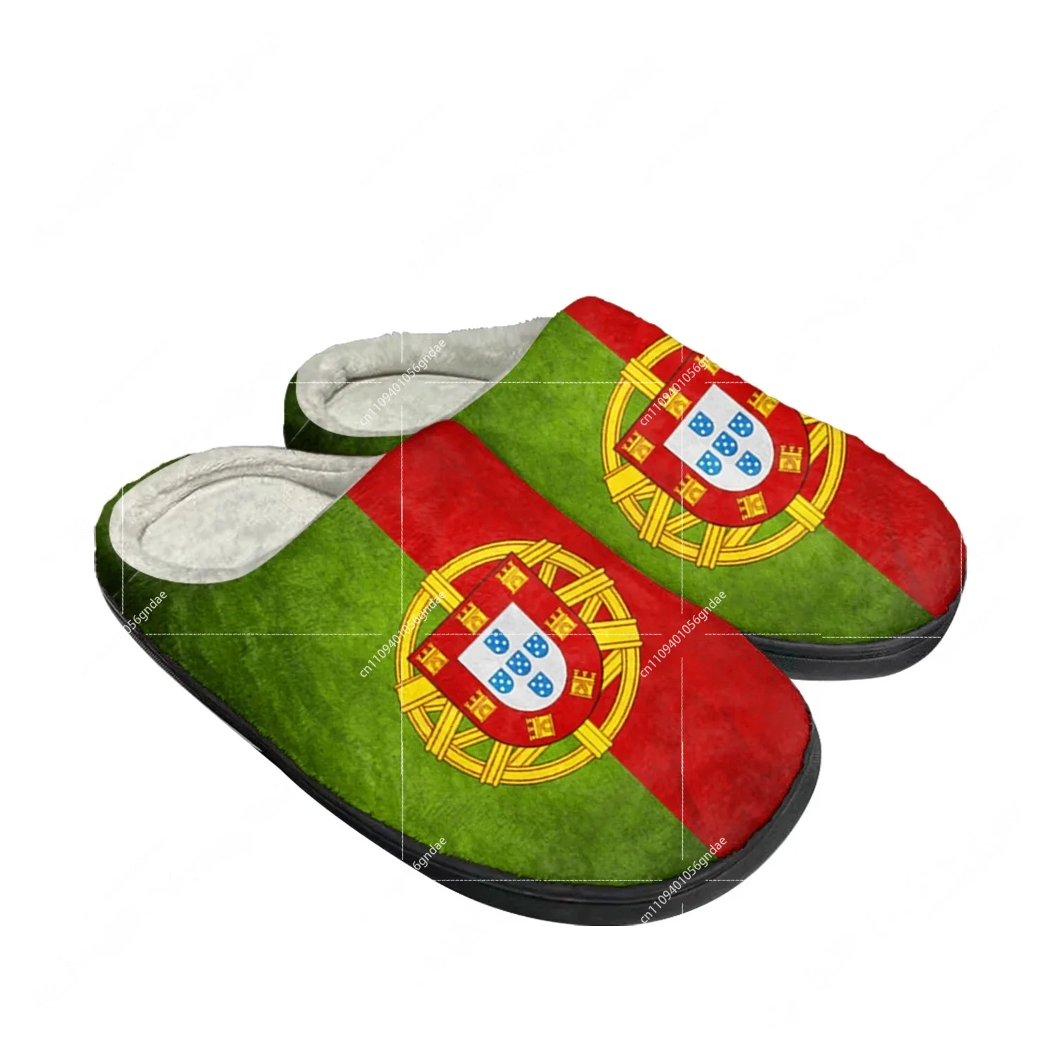 Men'S Shoes Daily Use - Portekiz Bayrağı Ev Pamuk Özel Terlik