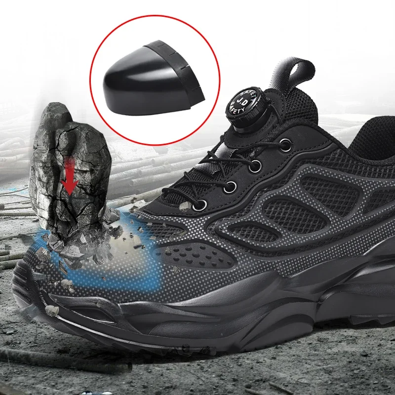 Men Shoes Jd - Beyaz iş ayakkabıları hafif rahat güvenlik