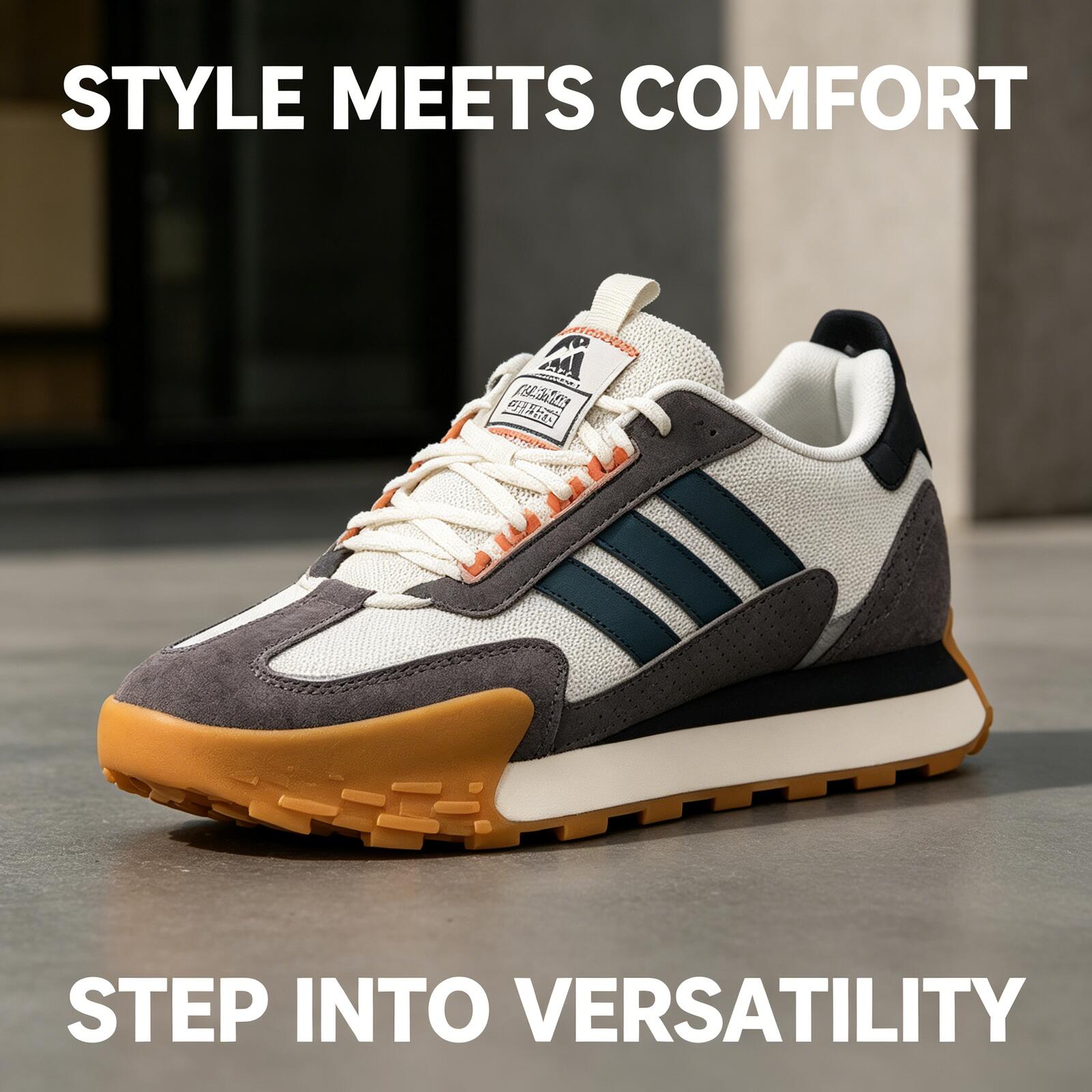 Men Shoes Jd - adidas Siyah Beyaz Üç Şeritli Nefes
