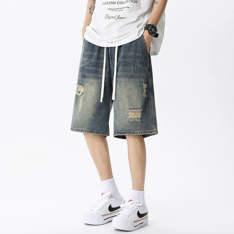 Yaz ince Denim şort erkek Retr - Men'S Shoes With Jeans incelemesi ve fiyatı