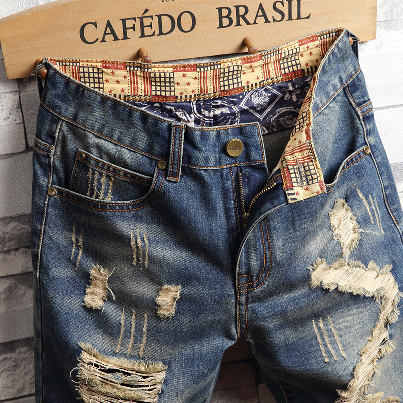 Yırtık Hip-Hop Kot Şort Erkek  - Men'S Shoes With Jeans incelemesi ve fiyatı