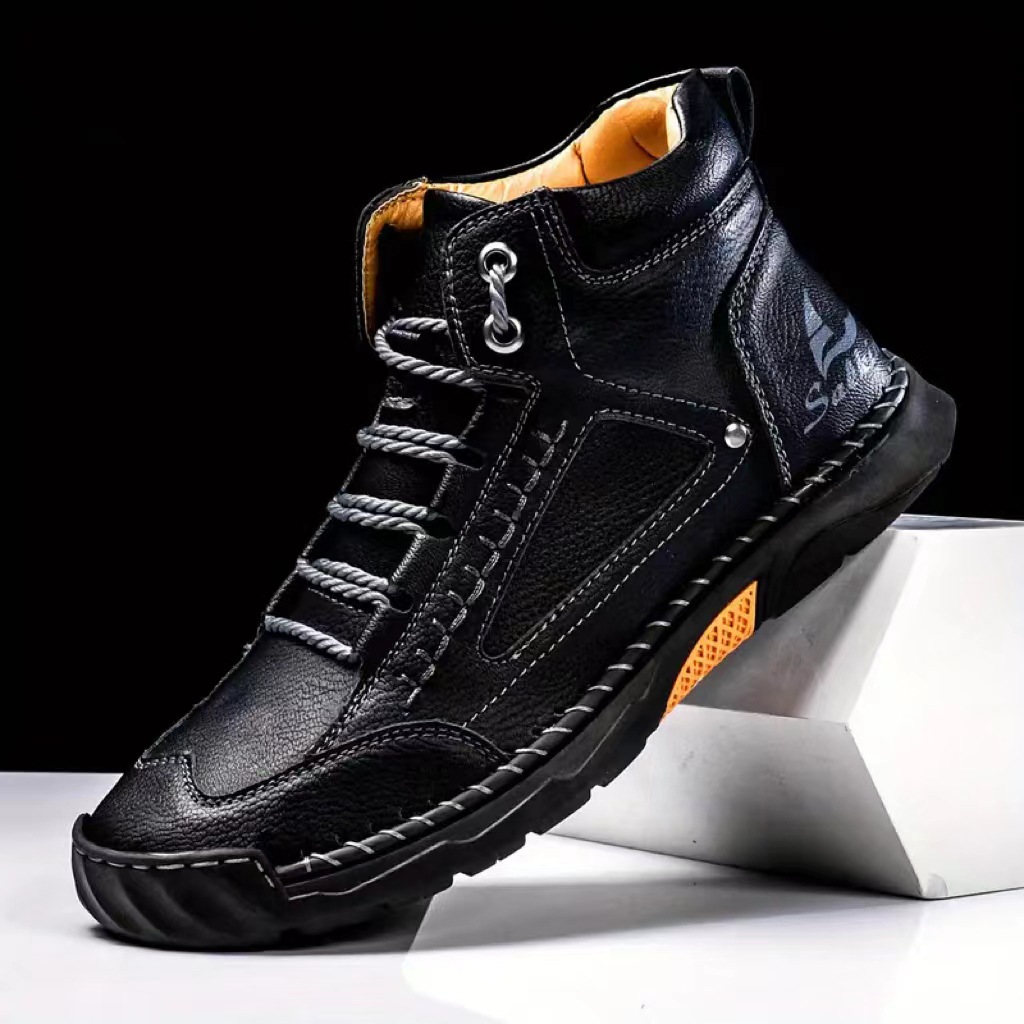 Erkek El Dikişli Botlar Büyük  - Men'S Shoes Daily Use incelemesi ve fiyatı