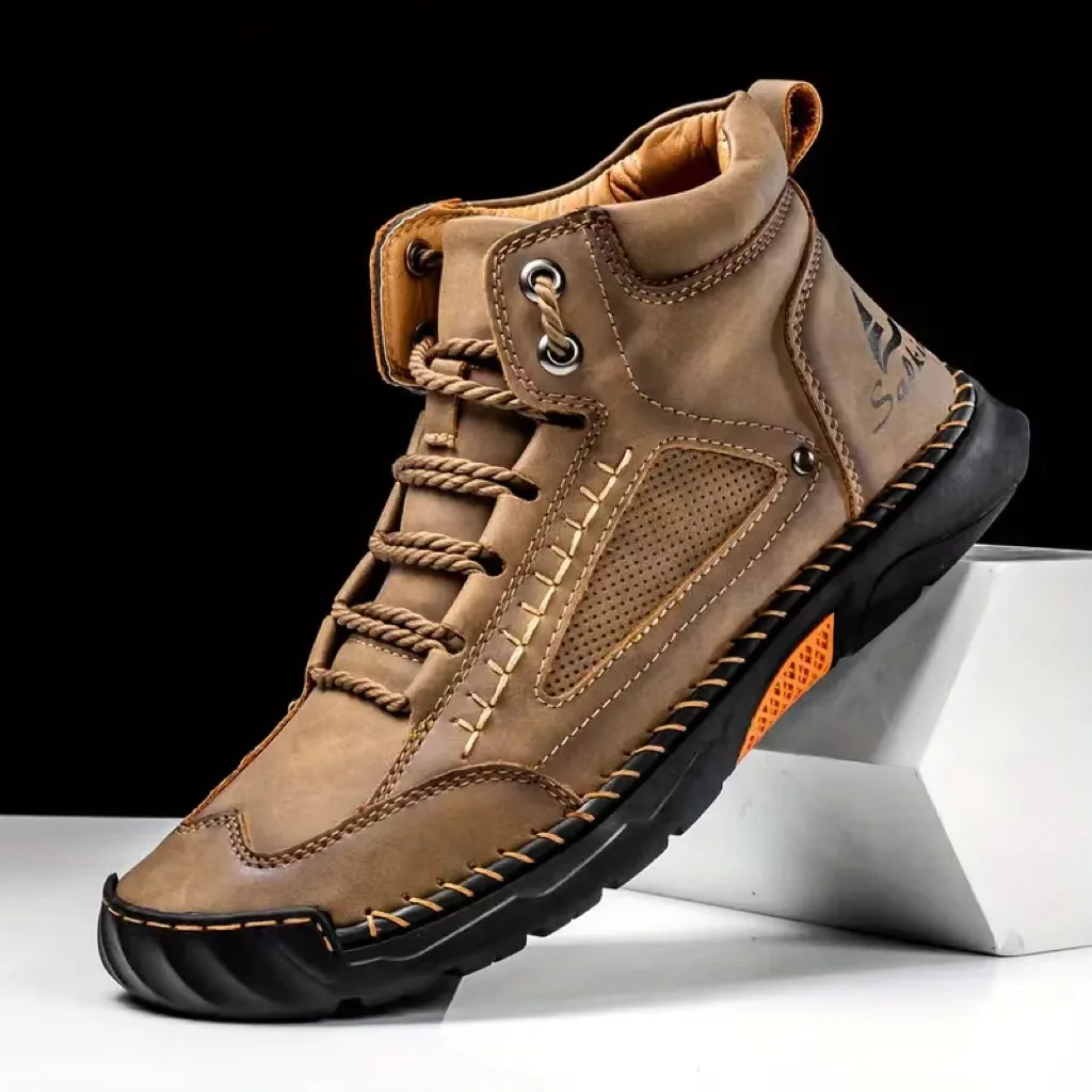 Erkek El Dikişli Botlar Büyük  - Men'S Shoes Daily Use incelemesi ve fiyatı