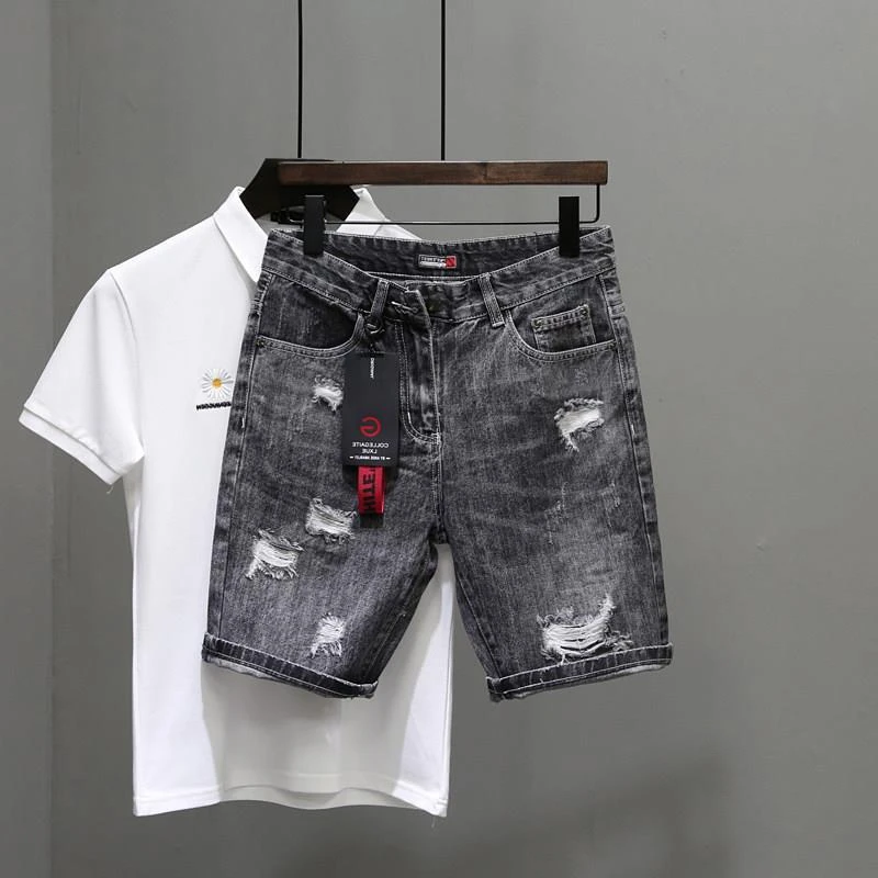 Erkek kısa kot pantolon pantol - Men'S Shoes With Jeans incelemesi ve fiyatı