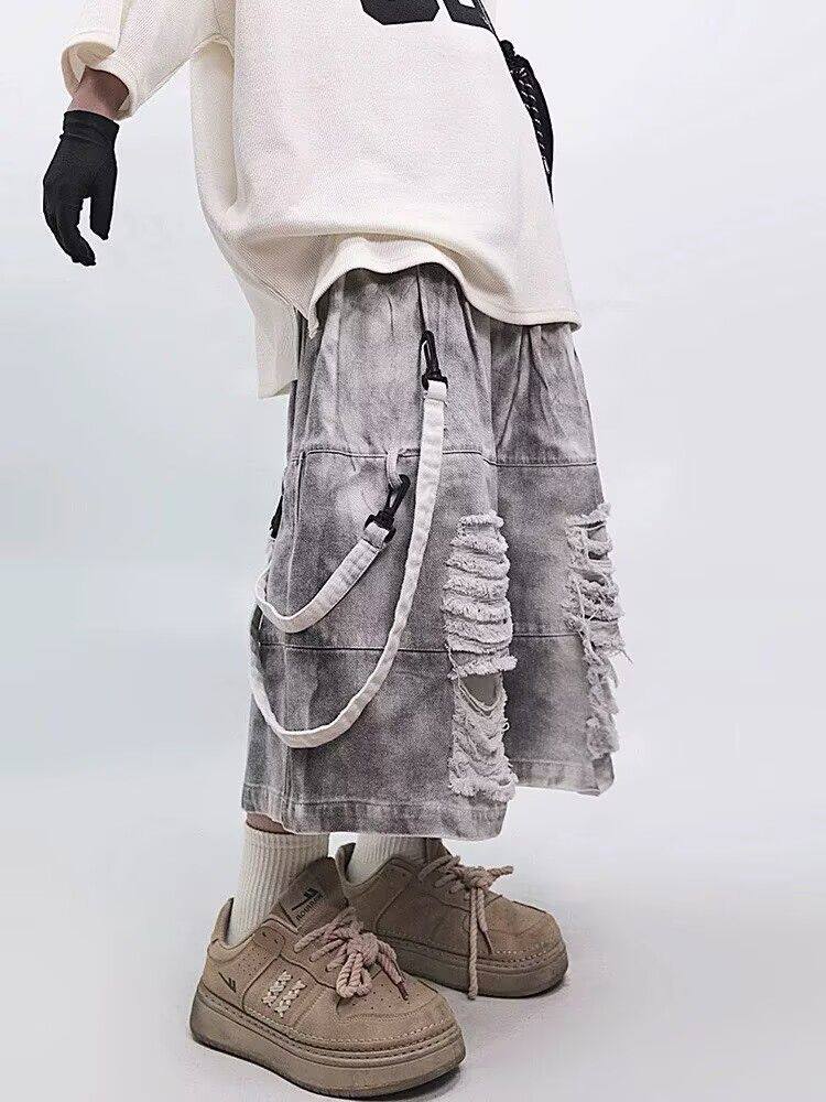Retro Hip-Hop erkek Yırtık Kot - Men'S Shoes With Jeans incelemesi ve fiyatı